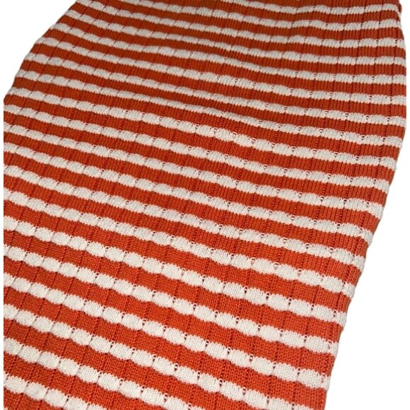 Willow & Wind Strapless Knit Bodycon Midi Dress Crochet Ribbed Fitted Dress S - Picture 7 of 11